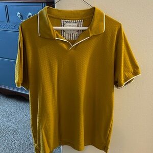 Retro collared short sleeve shirt